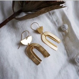 MOONSHINE Minimalist Brass Earrings